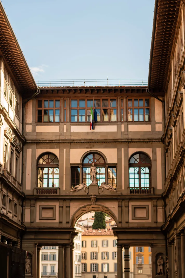 Cour intérieure des Offices à Florence